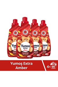 Extra Konsantre Çamaşır Yumuşatıcısı Amber 1440 ml 60 Yıkama 4adet ürün fotoğrafı