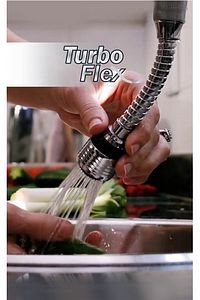 Turbo Flex Plastik Hortumlu Esnek Ayarlanabilir Musluk Başlığı 2 Aşamalı ürün fotoğrafı