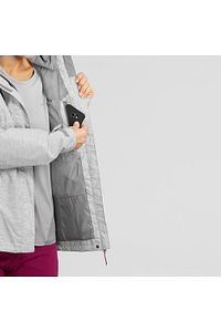 Quechua Kadın Outdoor Yağmurluk - Alacalı Gri - Mh100 ürün fotoğrafı