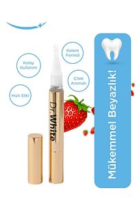 Dr. White Çilek Aromalı Diş Beyazlatıcı Kalem 2 ml ürün fotoğrafı