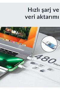 Iphone Type-c To Lightining 20w 1 Metre Hızlı Şarj Kablo 11-12-12pro-13-13promax-14-14pro-14 Promax ürün fotoğrafı