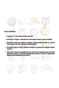 3d Sticker 4'lü ürün fotoğrafı