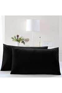 Noir Siyah Yastık Kılıfı 2li Set (50X70) Pamuklu ürün fotoğrafı
