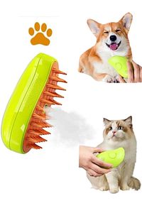 Buharlı Kedi & Köpek Yıkama Fırçası Tarağı Yumuşak Silikon ürün fotoğrafı