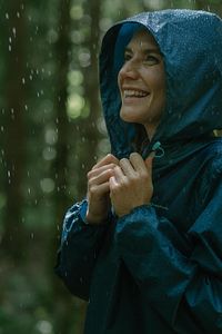Kadın Outdoor Yağmurluk - Mavi - Raincut 1/2 Zip ürün fotoğrafı