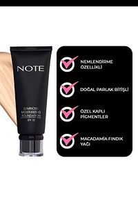 Luminous Moisturizing Spf 15 Nemlendirici Etkili Parlak Bitişli Fondöten - 02 Natural Beige ürün fotoğrafı