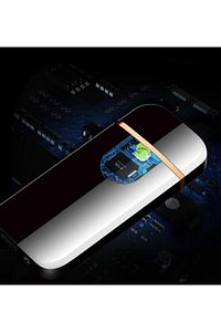 Kişiye Özel PARMAK IZİ DOKUNMATİK ÇAKMAK USB ŞARJ ANTİ-RÜZGAR ELEKTRONİK ÇAKMAK ürün fotoğrafı