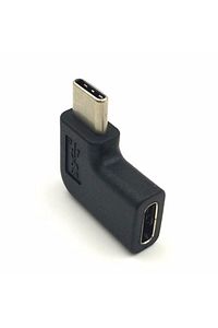 Type-c 90 Derece Sağ Sol Dirsek Köşe Erkek Dişi Dönüştürücü Kablo Çevirici Adaptör ürün fotoğrafı