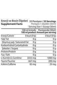 L-carnitine Sıvı Limon Aromalı 1000 ml ürün fotoğrafı