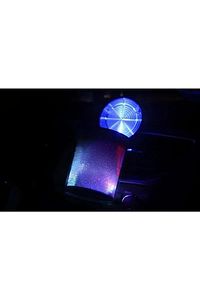 7 Renkli RGB Led Işıklı Lüx Oto Küllük Kapaklı Spor Araç İçi Küllük Araba Küllüğü ürün fotoğrafı