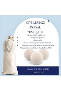 Kurutma Topu Ve Koku Seti - Çamaşır Kurutma Makinesi Için - 3 Adet Top 1 Koku Yağı - Xl ürün fotoğrafı