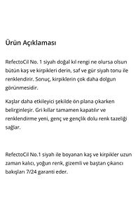 1.0 Siyah Kaş Kirpik Boyası ürün fotoğrafı