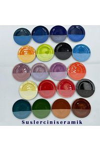 21 Renk Seramik Çini Sır Altı Boya Seti ürün fotoğrafı