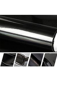 5d Karbon Fiber Folyo Ultra Parlak Hava Kanallı Araç Döşeme Kaplama Folyosu 30 Cm X 1 Metre ürün fotoğrafı