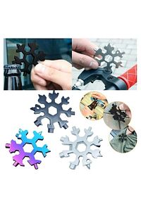Çok Fonksiyonlu Paslanmaz Çelik Anahtar Alyan Takımı Ve ,anahtarlık Kar Tanesi Alyan Takımı Hex Key ürün fotoğrafı