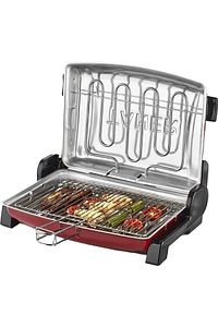Kebapçı Elektrikli Izgara Mangal Barbekü Çift Telli Büyük Boy ürün fotoğrafı