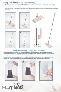Magic Flat (Tablet) Mop Set 4 Microfiber Bez ürün fotoğrafı