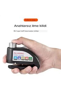 Alarmlı Disk Kilidi Motorsiklet Martı Scooter Bisiklet Sesli Alarm 110 Desibel Yüksek Ses ürün fotoğrafı