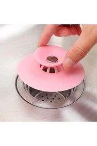 Silikon Lavabo Süzgeci Kilitli Küvet Lavabo Tıkacı ürün fotoğrafı
