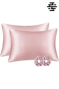 İpek Saten Yastık Kılıfı 2 Adet 50x70cm 2 Adet Saten Tokalı ürün fotoğrafı