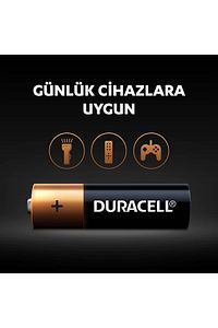 AA Alkalin Kalem Pil (10'lu paket) 1,5 V LR6/MN1500 ürün fotoğrafı