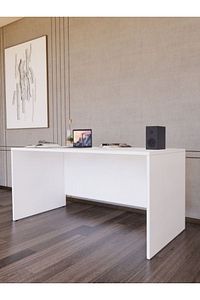 140x60 Çalışma Masası Bilgisayar Ve Laptop Masası Ofis Masası Ders Masası Beyaz ürün fotoğrafı