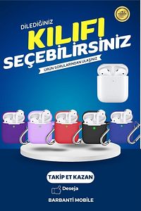 Beyaz 2.nesil Ios Android Uyumlu Kablosuz Bluetooth Kulaklık Karışık Renk Kılıf Hediyeli Plus ürün fotoğrafı