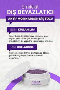 Mor Diş Beyazlatma Jeli (V34) & Mor Karbon Diş Beyazlatma Tozu ürün fotoğrafı