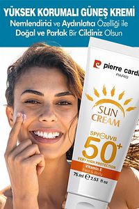SPF 50 Leke Karşıtı Yüksek Koruyucu Yüz Güneş Kremi 75 ML Normal Ve Kuru Ciltler İçin ürün fotoğrafı