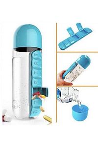 Dahili 7 Günlük Ilaç Organizer Su Şişesi 600 ml Glrshop ürün fotoğrafı