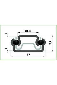 17mm 35cm Teleskopik Ray Çekmece Kızağı Çekmece Rayı (17X342) Vida Dahil ürün fotoğrafı
