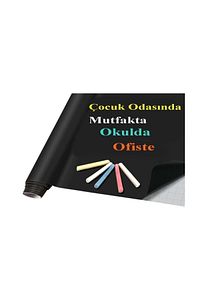 Yazı Tahtası H&f Kara Tahta Yazılabilir Rulo Yazı Tahtası Kendinden Yapışkanlı Silinen Sticker ürün fotoğrafı