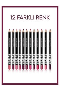 12'li Set Renkli Dudak Kalemi ürün fotoğrafı