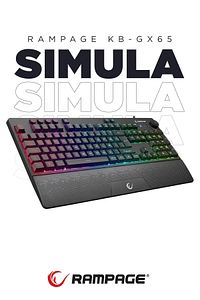 Kb-gx65 Simula Usb Rgb Aydınlatmalı 4 Makro Tuşlu Bilek Destekli Gaming Oyuncu Klavyesi ürün fotoğrafı