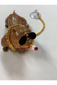 Pitbull Maskot Torpido Üstü Süs Köpek Kahverengi ürün fotoğrafı