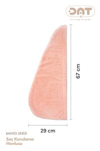Kalın Mikrofiber Saç Havlusu Plaj Deniz Havuz Bonesi Kurulama Banyo Saç Kurutma Baş Havlusu Pembe ürün fotoğrafı