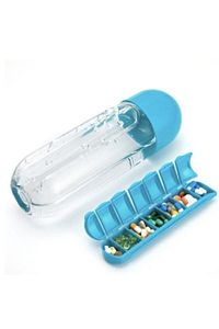 Dahili 7 Günlük Ilaç Organizer Su Şişesi 600 ml Glrshop ürün fotoğrafı