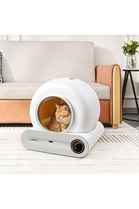 BF01 Akıllı Otomatik Kedi Tuvaleti, App Kontrol, 65lt Hazne, 9lt Çöp haznesi-UV Temizleme ürün fotoğrafı