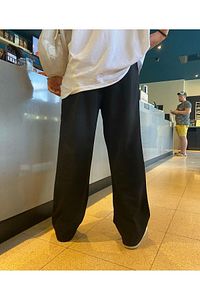 Re7edi Unisex Baggy Iki Iplik Oversize Eşofman Pantolon ürün fotoğrafı