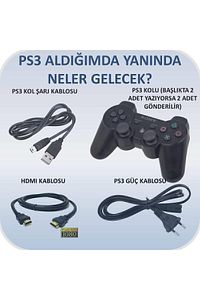 Playstation 3 Slim 500 2 Oyun Kolu 40 Oyun (TEHŞİR ÜRÜN) ürün fotoğrafı