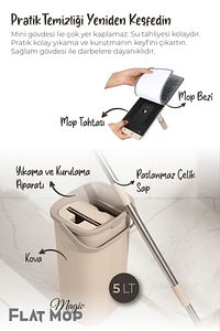 Magic Flat (Tablet) Mop Set 4 Microfiber Bez ürün fotoğrafı