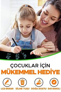 Writing Tablet Lcd 8.5 Inç Dijital Kalemli Çizim Yazı Tahtası Grafik Not Yazma Eğitim Tableti ürün fotoğrafı