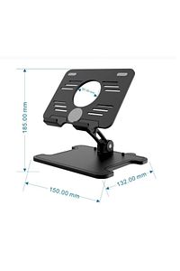 Katlanabilir Masaüstü Siyah Tablet ve Telefon Standı Tablet Tutucu Telefon Tutucu Siyah BTL05210034 ürün fotoğrafı