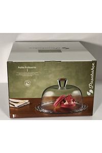 Patisserie Kek Fanusu Cam Kapaklı Sunum Tabağı ( 96874 ) Fma99946 ürün fotoğrafı