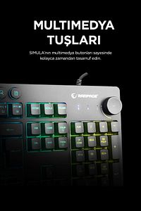Kb-gx65 Simula Usb Rgb Aydınlatmalı 4 Makro Tuşlu Bilek Destekli Gaming Oyuncu Klavyesi ürün fotoğrafı
