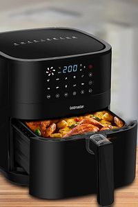 Smartfry Dijital Dokunmatik 1900 W 10 Ön Ayarlı 6 Litre Airfryer Yağsız Kızartma Sıcak Hava Fritöz ürün fotoğrafı