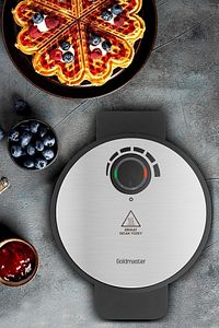 Jelly Inox 1000 Watt Taşmayı Önleyen Derin Plakalı Aşırı Isınmaya Dayanıklı Waffle Makinesi ürün fotoğrafı
