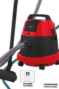 Tozkoparan 2200 Watt Islak Kuru 20 Litre Kapasiteli Yıkanabilir Toz Torbalı Küre Elektrikli Süpürge ürün fotoğrafı