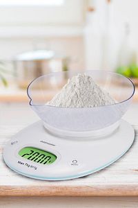 Ölçüm Geniş Led Ekranlı Dokunmatik Dijital Hassas 1gr-7kg Mutfak Tartısı Terazisi ürün fotoğrafı