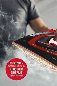 Avantajlı İkili Set Toz Torbasız Elektrikli Süpürge 2600 Watt Seramik Ağır Taban Şok Buharlı Ütü ürün fotoğrafı